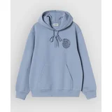 Spiral Pulover s kapuco gentle blue