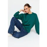 Trendyol Sweatshirt - Green - Regular fit cene