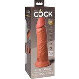 King Cock Elite 8 - pripenjalni, realistični dildo (20 cm) - temno naraven | Shoptok.si