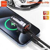  Auto punjač Moxom MX-VC44 USB-A 18W+Type-C PD30W bez kabla | Eponuda.com