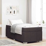  Krevetna konstrukcija Tamno smeđa 90 x 190 cm tkanina | shoptok.hr