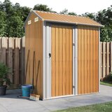 vidaXL Vrtno spremište svjetlosmeđe 192x152 5x237 cm pocinčani čelik | shoptok.hr