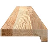  Okenske police 2 kosa neobdelana 120x15x2 cm trdna hrastovina | Shoptok.si
