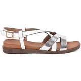 Sergio Leone s flat white sandals Cene