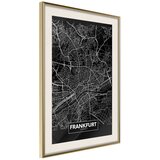  Poster - City Map: Frankfurt (Dark) 40x60 | shoptok.hr
