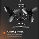 Vonhaus ventilator za peč z dvojnim motorjem in 6 lopaticami | Shoptok.si