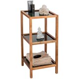 Wenko Steklena kopalniška polica v črni in naravni barvi 36x79 cm Fondi – | Shoptok.si