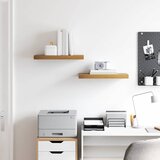  Polica na zidu 2 pcs Smeđa 50 x 23 x 4 cm Konstruirano drvo | shoptok.hr