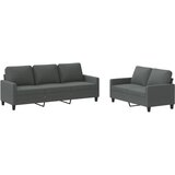  2-dijelni set sofa s jastucima tamnosivi od tkanine | shoptok.hr