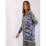 BADU Cardigan-BA-SW-8045.30X-Grey-Blue | Shoptok.si
