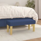  Klupa plava 70 x 30 x 30 cm od tkanine | shoptok.hr