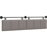  Držeće uzglavlje Zidne Sivo-smeđa 210 x 55 x 5 cm tkanina - Sivo-smeđa 200 cm bez LED | shoptok.hr
