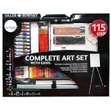 Veliki umjetnički set Daler-Rowney sa stalkom - 115 dijelni (slikarski)