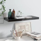 Maison Chic Lebdeče Stenska polica - Viseča Polica sijaj črna 60x23,5x3,8 cm MDF, (21784870) | Shoptok.si