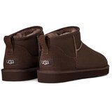 Ugg Snežke iz semiša Classic Ultra Mini rjava barva, 1137391.DDC | Shoptok.si