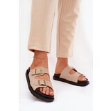 Boto Women's Platform Sandals With Buckles Beige Simbes | Eponuda.ba