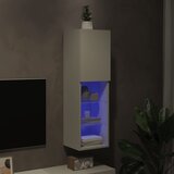 TV ormarići s LED svjetlima 2 kom bijeli 30,5x30x102 cm | shoptok.hr