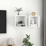 vidaXL zidni ormarići 2 kom bijeli 37 x 37 x 37 cm konstruirano drvo - Bijela 2 1 | shoptok.hr
