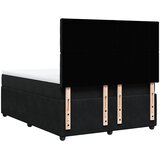  Krevet s oprugama i madracem crni 140 x 190 cm baršunasti | shoptok.hr