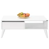 SHP-655-DD-1 diamond white coffee table
