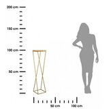  Stalak za cveće LOFT 100x24 cm zlatna/braon | Eponuda.com