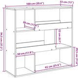 vidaXL Regal za knjige bijeli 100 x 33 x 94,5 cm od konstruiranog drva Cijene
