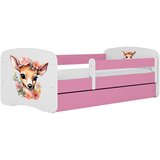MID.YOU Dječji krevet Dreamy Bambi 160x80 sa madracem s ladicom Rozičasta | shoptok.hr