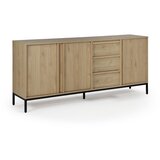 Marckeric Komoda v hrastovem dekorju v naravni barvi 180x80x40 cm Luc – | Shoptok.si