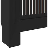 Pokrov za radijator konstruirano drvo crni 205 cm | shoptok.hr