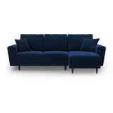 Cosmopolitan Design Plava baršunasti sklopiva/s prostorom za odlaganje kutna garnitura Kyoto – Cosmopolitan Design Plava baršunasti sklopiva/s prostorom za odlaganje kutna garnitura Kyoto – Slike