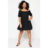 Trendyol Curve Plus Size Dress - Black - Skater Cijene