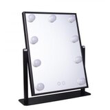  Ogledalo kozmetičko Smile LED Hollywood stolno 23 x 30 cm – Crno | Eponuda.ba