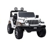 Ramiz Otroški avto na akumulator Jeep Wrangler Rubicon 4X4 Bela lea | Shoptok.si