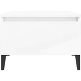  Bočni stolić sjajni bijeli 50 x 46 x 35 cm konstruirano drvo | shoptok.hr