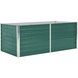 Maison Chic Dvignjeno Cvetlično korito - Cvetlični Lonec 160x80x45cm pocinkano jeklo zeleno, (21790038) | Shoptok.si