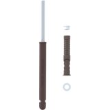vidaXL Držači za lebdeće police 12 pcs Smeđa Ø12 x 190 mm Čelik | shoptok.hr
