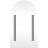  Kupaonski ormarić s ogledalom LED lučni crni 42 x 13 x 70 cm | shoptok.hr