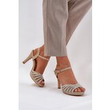 Da High Heeled Sandals With Decoration And Glitter | ePonuda.com