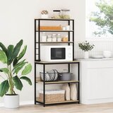 vidaXL Kuhinjska polica Sonoma hrast 80 x 40 x 168 cm Konstruiran les | Shoptok.si