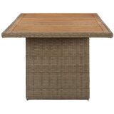 Poli Vrtna jedilna miza rjava 200x100x74 cm poli ratan | Shoptok.si