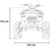 Quad na bencin MONSTER 200CC - rdeča | Shoptok.si