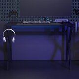  Igraći stol s nogama u oblika slova K crni 110 x 60 x 75 cm | Eponuda.com