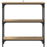  Konzolna stolica s policom Umjetnički hrast 75 x 22,5 x 75 cm | Eponuda.ba