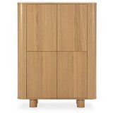 MOME Omarica v hrastovem dekorju v naravni barvi 100x133x40 cm Padoc – | Shoptok.si