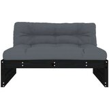  Srednja sofa crni 120x80 cm od masivne borovine | shoptok.hr