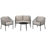 Modern Living Vrtni Set Reini, Siva ,bež, 4-Delno | Shoptok.si