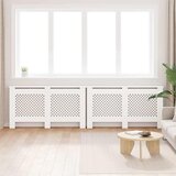  Pokrovi za radijator 2 kom bijeli 152 x 19 x 81,5 cm MDF | Eponuda.com