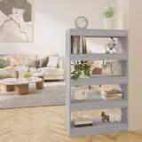 vidaXL Ormarić za knjige / pregrada sivi hrast 80x30x135 cm od iverice Cijene