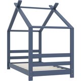 The Living Store Otroški posteljni okvir siv iz trdne borovine 70x140 cm - Otroški Posteljni Okvir, (21419858) | Shoptok.si