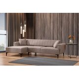 Atelier Del Sofa Ugaona garnitura Hamlet, 95x43x230 cm, Svetlobraon | Eponuda.ba
